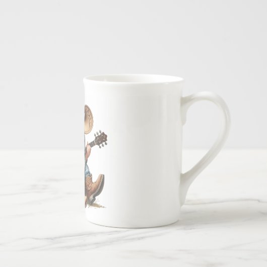 Banjo spelen Cowboy Gnome Mok (Rechts)