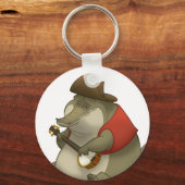 Banjo-Spelende Alligator Sleutelhanger (Voorkant)