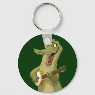 Banjo-Spelende Alligator Sleutelhanger