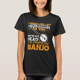 Banjo Speler Apparel Instrument voor Mannen Vrouwe T-shirt