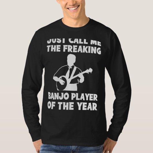 Banjo Speler van het Jaar T-shirt | hilarisch (Voorkant)