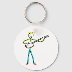 Banjo Stickman Sleutelhanger