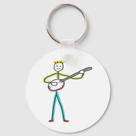 Banjo Stickman Sleutelhanger (Voorkant)