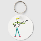Banjo Stickman Sleutelhanger (Achterkant)