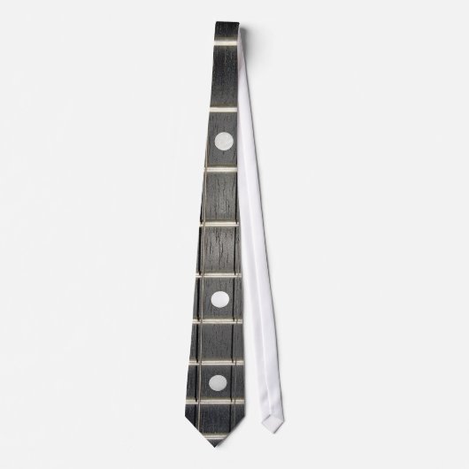 Banjo Strings Fretboard Musicians Necktie Stropdas (Voorkant)