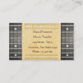 Banjo Strings Fretboard Visitekaartjes (Voorkant)