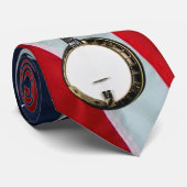 BANJO-STROPDAS-AMERIKAANSE VLAG STROPDAS (Opgerold)