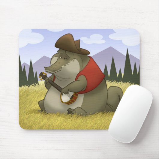 Banjo-Strummin’ Gator Mousepad Muismat (Met muis)