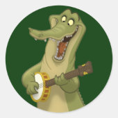 Banjo-Strummin' Gator Stickers (Voorkant)