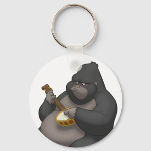 Banjo-Strummin' Gorilla Sleutelhanger