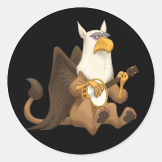 Banjo Strummin' Griffin Stickers