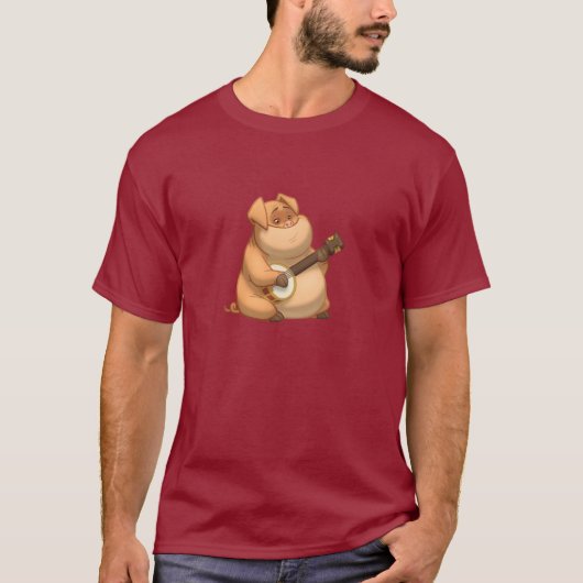 Banjo-Strummin' Pig Shirt (Voorkant)