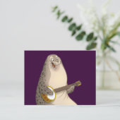 Banjo Strummin' Seal Briefkaart (Staand voorkant)