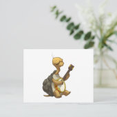 Banjo-Strummin’ Tortoise Briefkaart (Staand voorkant)