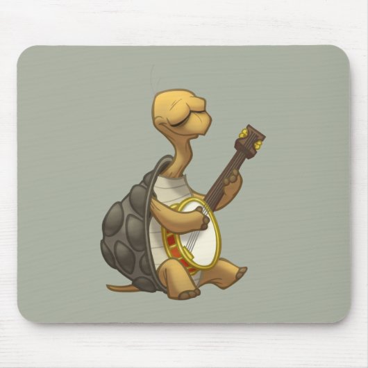 Banjo-Strummin’ Tortoise Mousepad Muismat (Voorkant)