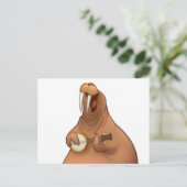 Banjo-Strummin' Walrus Briefkaarten (Staand voorkant)
