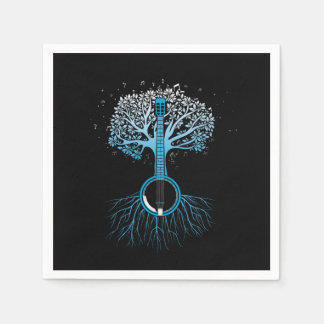 Banjo Tree Country Music Bluegrass Musician Gift Servet