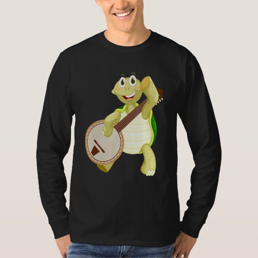 Banjo Turtle Plays Banjo T-shirt (Voorkant)