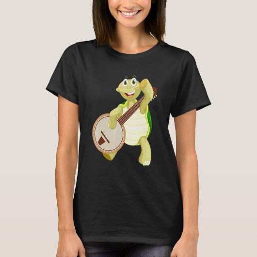 Banjo Turtle Plays Banjo T-shirt (Voorkant)