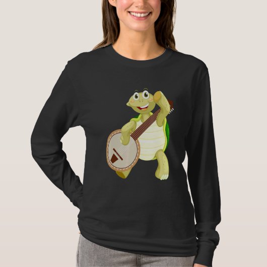 Banjo Turtle Plays Banjo T-shirt (Voorkant)