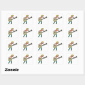 Banjo Vierkante Sticker (Vel)