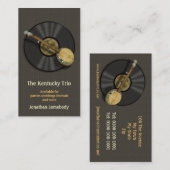 Banjo Vinyl Record Logo Visitekaartjes (Voorkant / Achterkant)