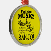 Banjo voelt de muziek metalen ornament (Rechts)