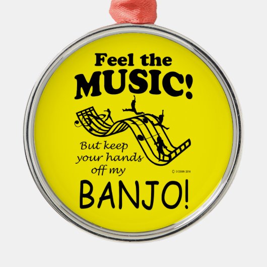 Banjo voelt de muziek metalen ornament (Voorkant)