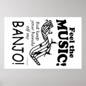 Banjo voelt de muziek poster (Voorkant)