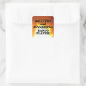 Banjo Wealthy & Successful Square Sticker (Tas)