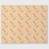 Banjo Wrapping Paper Cadeaupapier (Vlak)