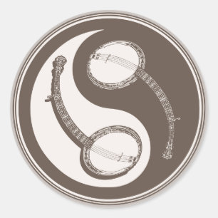 Banjo Yang Ronde Sticker