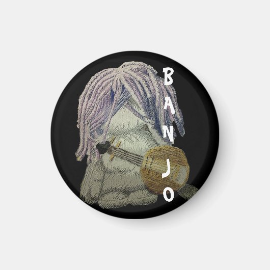 BANJO ZWARTE MAGNEET (Voorkant)