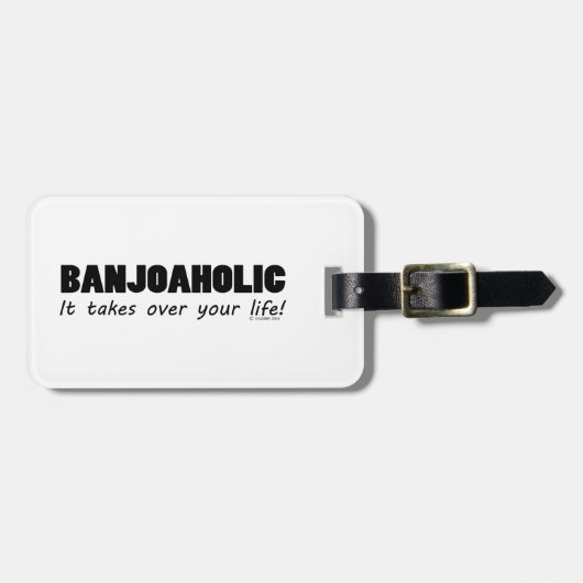 Banjoaholic Life Bagagelabel (Voorkant horizontaal)
