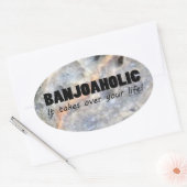Banjofolic Life Oval Sticker (Envelop)