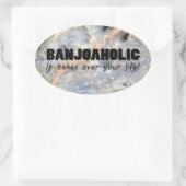 Banjofolic Life Oval Sticker (Tas)