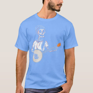 Banjoists Banjo Lover Halloween Danskeleton W T-shirt