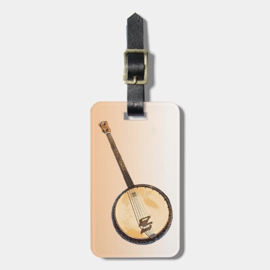 Banjos Music Instruments Bagagelabel (Voorkant verticaal)