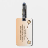 Banjos Music Instruments Bagagelabel (Achterkant verticaal)