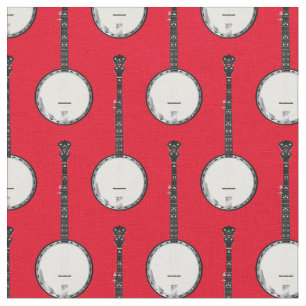 Banjos Music Musician Room Decor Red Stof