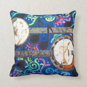 Banjos Polyester Sierkussen 16 x 16 inch