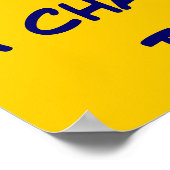 Bank als een kampioen vandaag poster (Hoek)