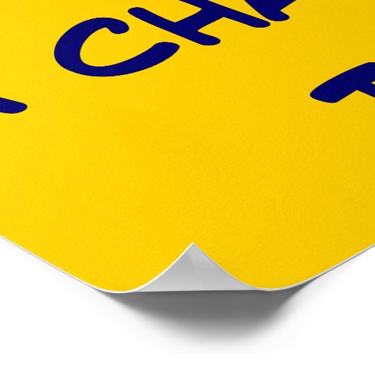 Bank als een kampioen vandaag poster (Hoek)