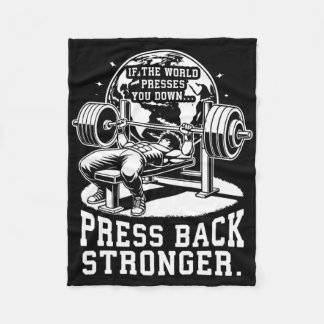 Bank - Anime Lichaamstraining Gym Workout Fitness Fleece Deken