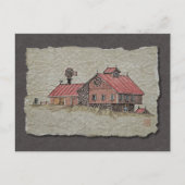 Bank Barn & Windmill Briefkaart (Voorkant)