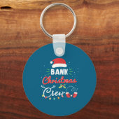 Bank Christmas Crew Funny Banker Matching Sleutelhanger (Voorkant)