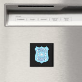 Bank Detective Badge Funny True Crime Basically A Magneet (Insitu (Vaatwasser))