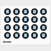 Bank Detective Badge Grappig Echte Misdaad Eigenli Ronde Sticker (Vel)