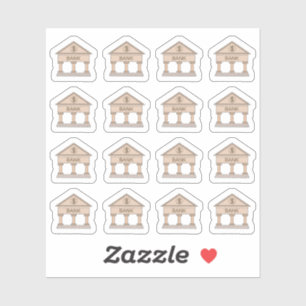 Bank Geld Spaar Tracker Financieel Bujo Planner  Sticker