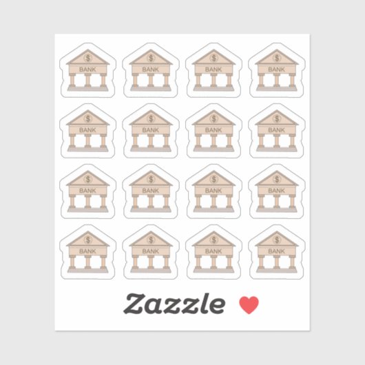 Bank Geld Spaar Tracker Financieel Bujo Planner  Sticker (Vel)